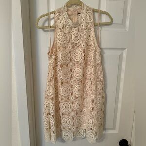 Free People Crotchet mini dress
